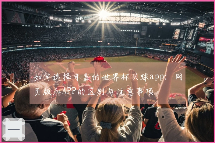如何选择可靠的世界杯买球app：网页版和APP的区别与注意事项