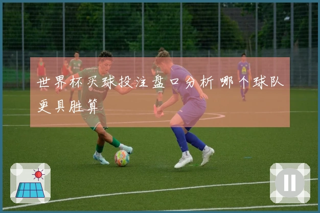 世界杯买球投注盘口分析 哪个球队更具胜算