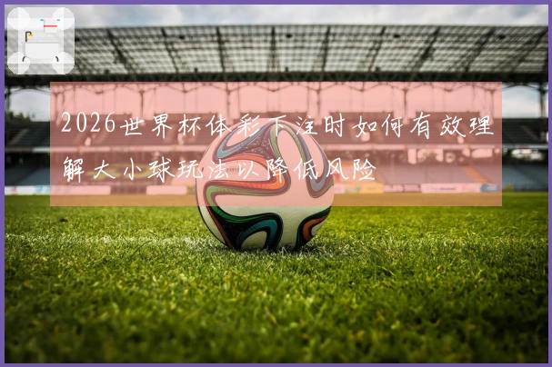 2026世界杯体彩下注时如何有效理解大小球玩法以降低风险